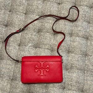 Tory Burch Red Crossbody bag no flaws!